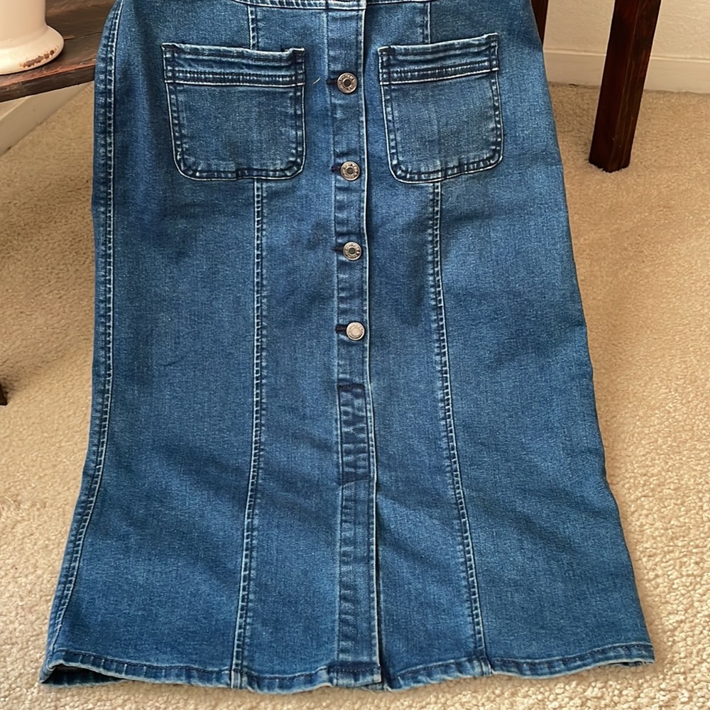 New York & Company Denim Dress - Picture 4 of 8